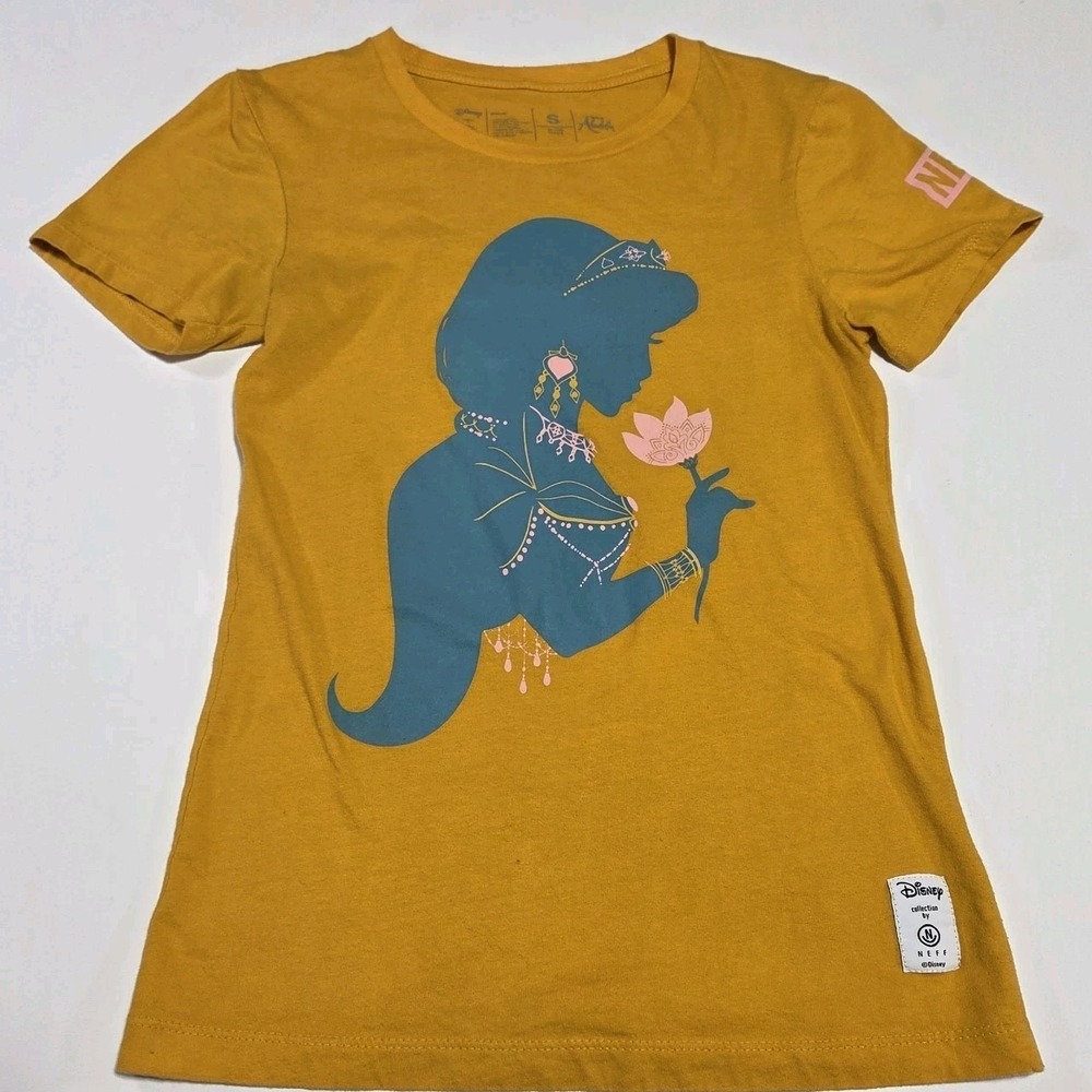Disney By Neff Women's Small Princess Jasmine Silhouette T Shirt Aladdin